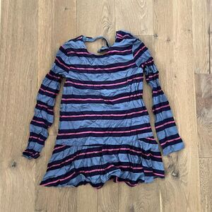 NWT Lovers & Friends Babydoll Dress with Open Back in Blue Size S